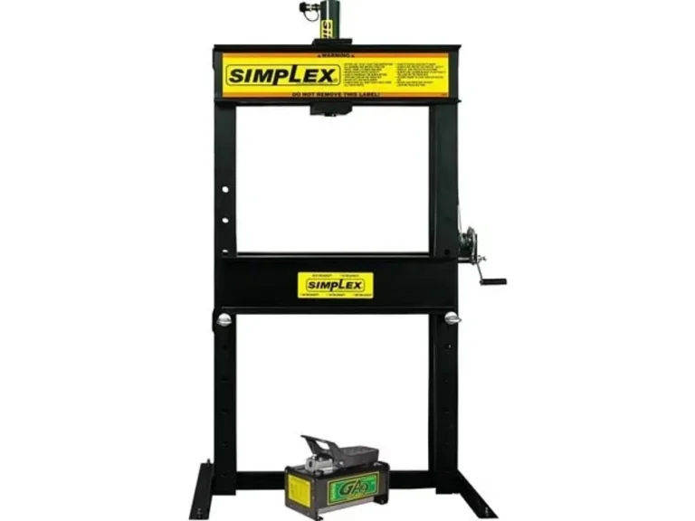 Simplex Hydraulic Presses Simplex IAS256, 25 Ton H-Frame Hydraulic Press with RS256 Single-Acting Cylinder and GA90 Air Pump